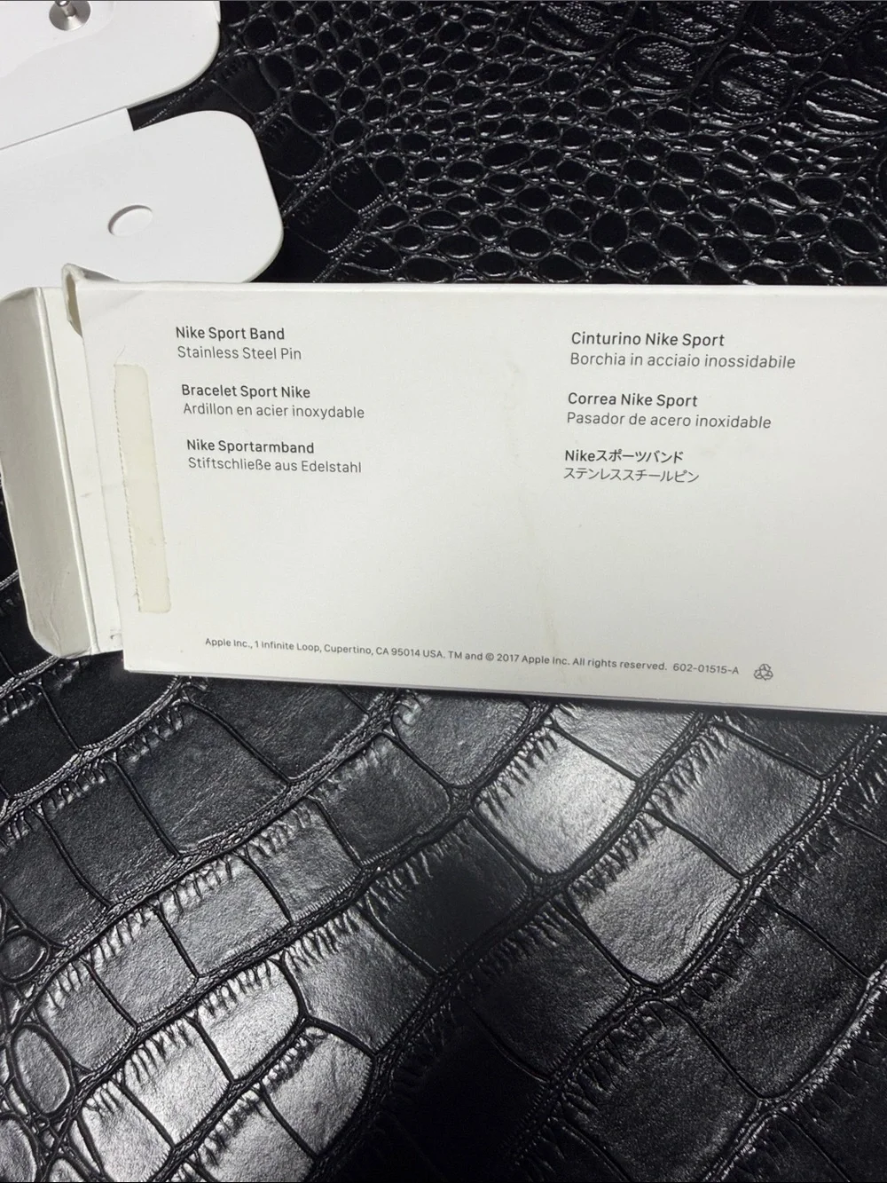 Apple Nike Sport Band - White with Light Gray Accents (42mm)